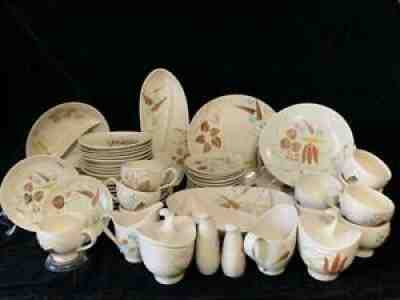 60 pc RED WING "RANDOM HARVEST" Pattern China - FUTURA SHAPE, 1955