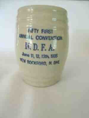 Red Wing Advertising North Dakota Mint Stoneware Mug Dated Rockford ND