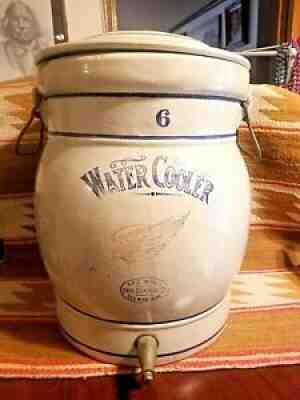 OUTSTANDING RED WING POTTERY 6 Gal STONEWARE WATER COOLER LG 4