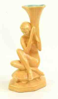 RED WING RUMRILL POTTERY ATHENIAN NUDE CANDLE HOLDER SHAPE NUMBER 576