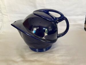 Red Wing Pottery Cobalt Blue Teapot SATURN ATOMIC 258 w Lid  Gypsy Trail