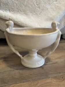 RUMRILL RED WING POTTERY Art Nouveau 2 Nude Double Handle Rare. #571  7 1/4 X 11