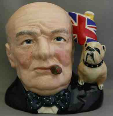 Royal Doulton Large Character Jug -  Winston Churchill" - D6907.********