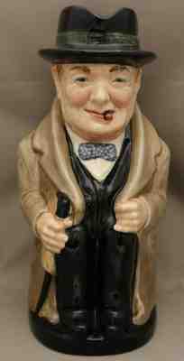 Royal Doulton Large Size Toby Jug - "winston Churchill" - D6171 - Rare 1940 only