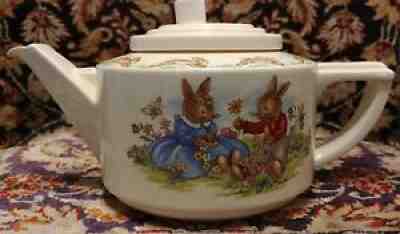 Royal Doulton Bunnykins Casino Teapot Daisy Chain