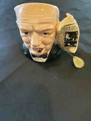 1991 Royal Doulton Character Winston Churchill Toby Jug D6934 Millennu