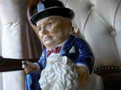 Kevin Francis - Winston Churchill Toby Jug - Spirit of Britain Blue World War II