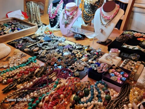 Vintage Costume jewelry LOT Signed Rhinestone Estate Designer Pieces