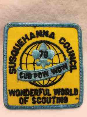 (ks) Boy Scouts-  Susquehanna Council - '78 Cub Pow Wow patch
