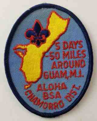 Boy Scout Guam Trail Patch Chamorro District Aloha Council MINT