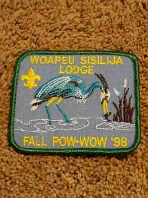 Boy Scout Patch Woapeu Sisilija OA 343 1998 Fall Pow Wow Susquehanna Council