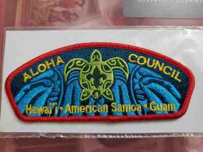 BSA Boy Scout ALOHA Council  Hawaii Samoa Guam Shoulder Patch NEW