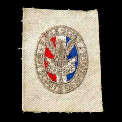 Vintage 1933-55 Unused Type 2 Sea Scout Eagle Scout Cut Square White Cloth Patch