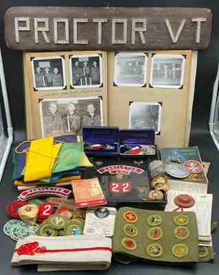 Boy Scouts Eagle Scout Badge x2 Vermont Collection Archive Patches 100+ Pieces