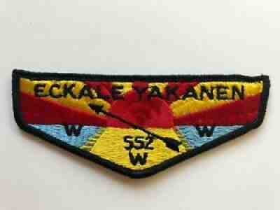 Eckale Yakanen Lodge 552 S1 First Flap patch Order of the Arrow Boy Scouts mint