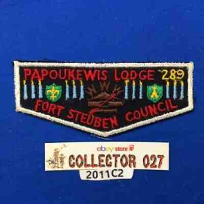 Boy Scout OA Papoukewis Lodge 289 Order Of The Arrow Pocket Flap Patch