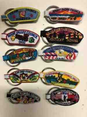 BSA Boy Scouts CSP Lot of Council Key ring patches