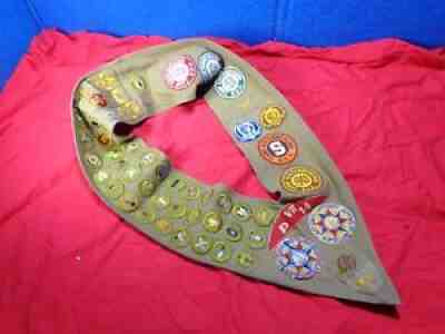 VINTAGE INDIANA BOY SCOUTS PATCHES 1930s Era Merit Badge Sash Eagle & MORE