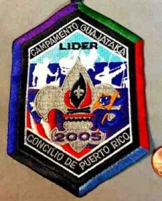 CONCILIO DE PUERTO RICO BSA OA 506 YOKAHU CAMP GUAJATAKA 2005 SCOUT LEADER PATCH