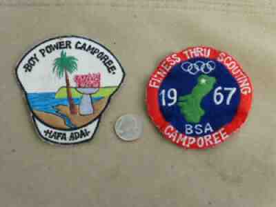 BSA Scout Camporee patches from Guam- 1967 and 1969