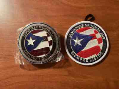 Concilio de Puerto Rico 2019 World Scout Jamboree Belt Buckle & Contingent Patch