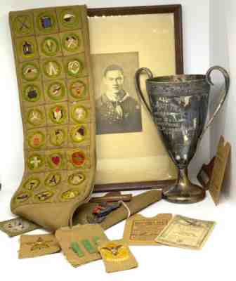 Boy Scout Archive 1925-1931 Troop 159 Baltimore Eagle Medal & Badge Sash Patches