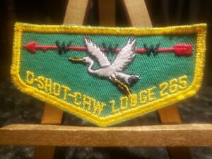 RARE O-SHOT-CAW LODGE 265 SOUTH FLORIDA COUNCIL OA BSA PATCH FLAP BOY SCOUT HTF