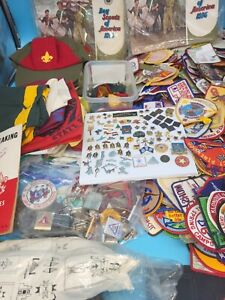 1,000 PCS LOT OF VINTAGE BOY SCOUT, WEBELOS & CUB SCOUT PATCHES 60,70,80'S & MOR