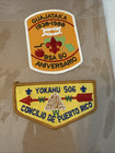 Guajataka 50 Anniversary Patch. Yokahu 506 Puerto Rico Pocket Patch. Boy Scouts