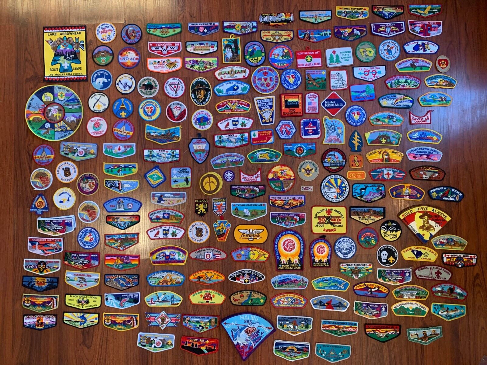 HUGE Lot of 1980/90s Patches | Boy Scouts Camping | California | Florida + MORE