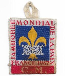 C.M. Subcamp Patch 1947 6th World Jamboree Held in France Boy Scouts AF