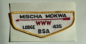 Boy Scout OA flap patch Mischa Mokwa Lodge 435 - 1950s Middlesboro, KY