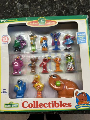 Limited Edition 1997 Sesame Street PVC Collectibles Tyco 30th Anniversary Toys
