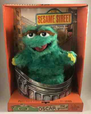 NOS SESAME STREET OSCAR the grouch Topper Educational Toys Jim Henson 1971 Rare!