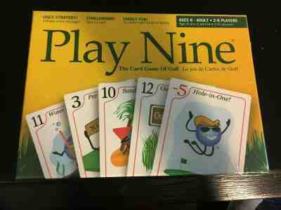 PLAY NINE The Card Game of Golf Ages 8+ 2-6 Players NEW SEALED