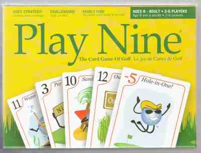 PLAY NINE: THE CARD GAME OF GOLF (2 CARD DECKS) by DOUBLE A, 2-6 PLAYERS, 2012