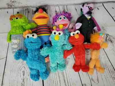 Lot of 8 Sesame Street Plush Dolls 2000/09 Fischer Price Mattel Hasbro 40 YEARS