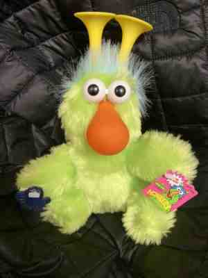 HTF Lime Green Adorable NWT Honkers Sesame Street Plush By Applause