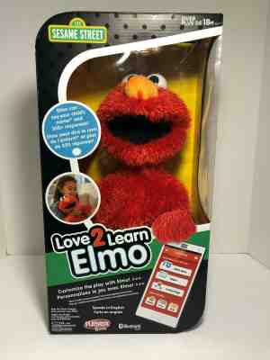 Sesame Street Elmo Love 2 Learn Plush Toy Playskool Bluetooth Smart Love2Learn