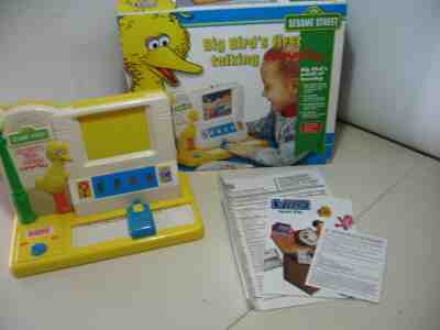 Vtech Big Bird's First Talking Computer learning system, used, works great