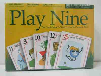 NEW SEALED PLAY NINE The Card Game of Golf 2-6 Players Ages 8-Adult 