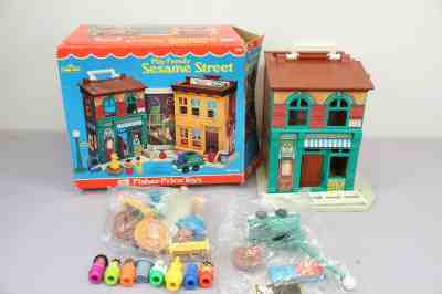 FISHER PRICE SESAME STREET 938 SET MINT IN BOX 1975 COMPLETE SEALED BAG NOT USED