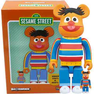 Medicom Be@rbrick Bearbrick Sesame Street Ernie 100% & 400% Figure