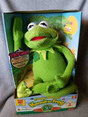 Vintage 1999 Magic Talking Singing Kermit The Frog Sesame Street 30th Anniver
