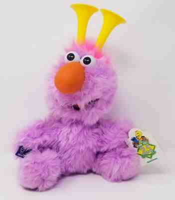 Applause Sesame Street Plush Honkers Purple Muppet Yellow Horn with Sound 12"