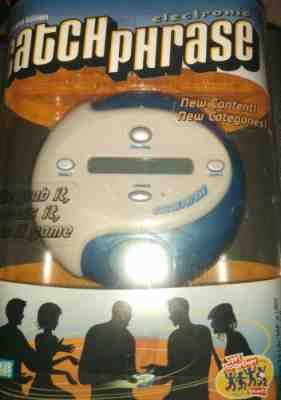 Catch Phrase Electronic Passing Guessing Game 2004 Blue 2nd Edition Box Hasbro
