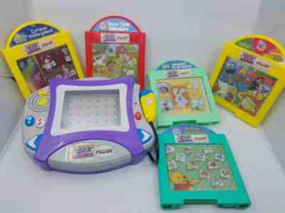 2004 Mattel Learn Through Music PLUS w/5 Cartridges NON-WORKING Mic