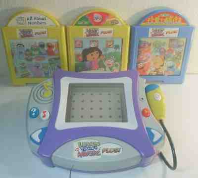 2004 Mattel Learn Through Music PLUS! w/ 3 Cartridges - Dora - Numbers - People