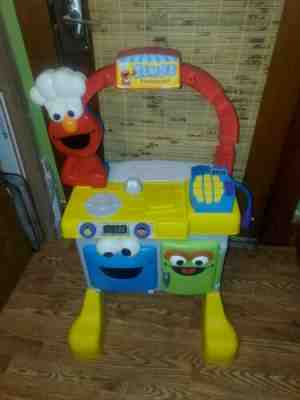 RARE FISHER PRICE ELMO'S RESTAURANT KITCHEN  SESAME STREET COOKIE MONSTER OSCAR 