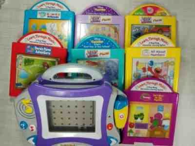 2004 Mattel Learn Through Music PLUS! Works H7732 +7 Cartridges Disney Dora Elmo